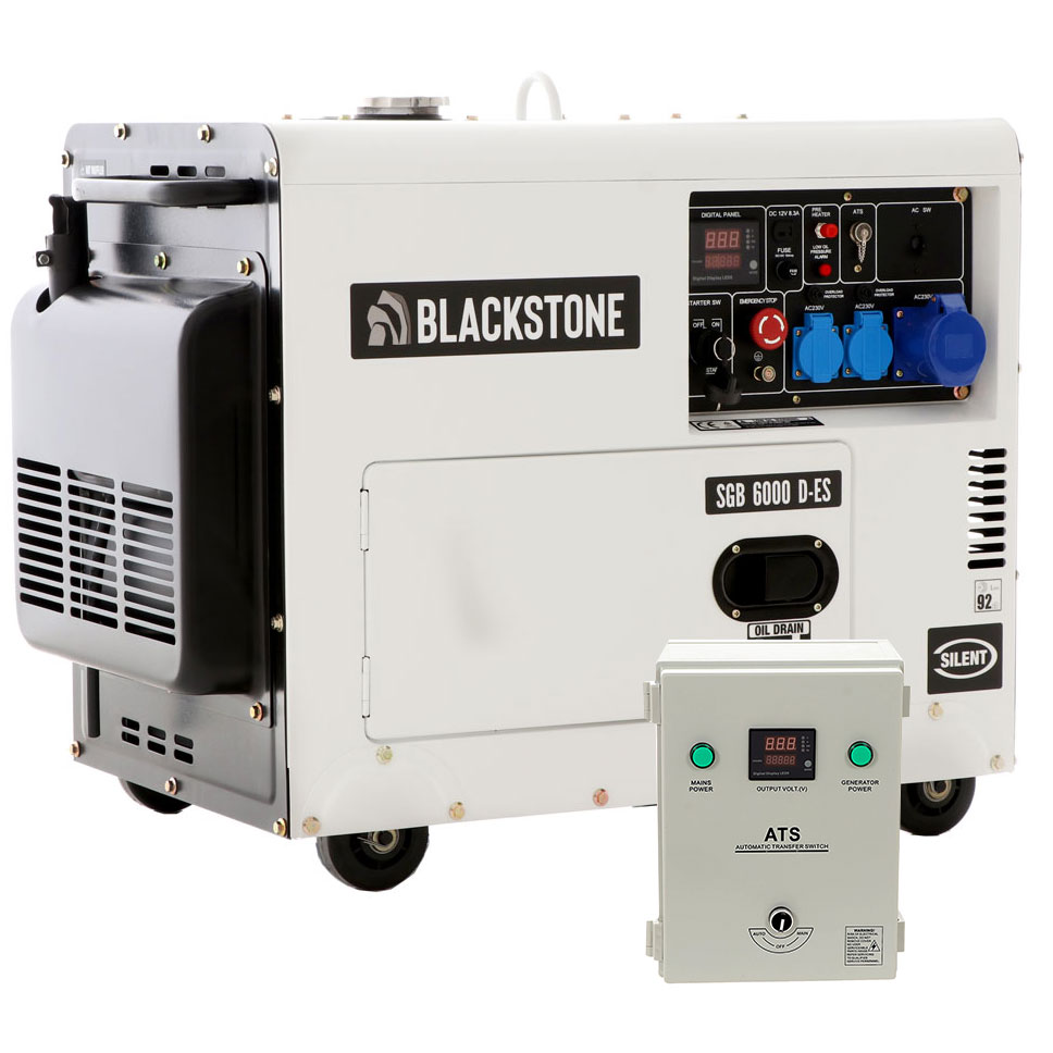 Diesel Notstromaggregat 230V einphasig Blackstone SGB 6000 D-ES